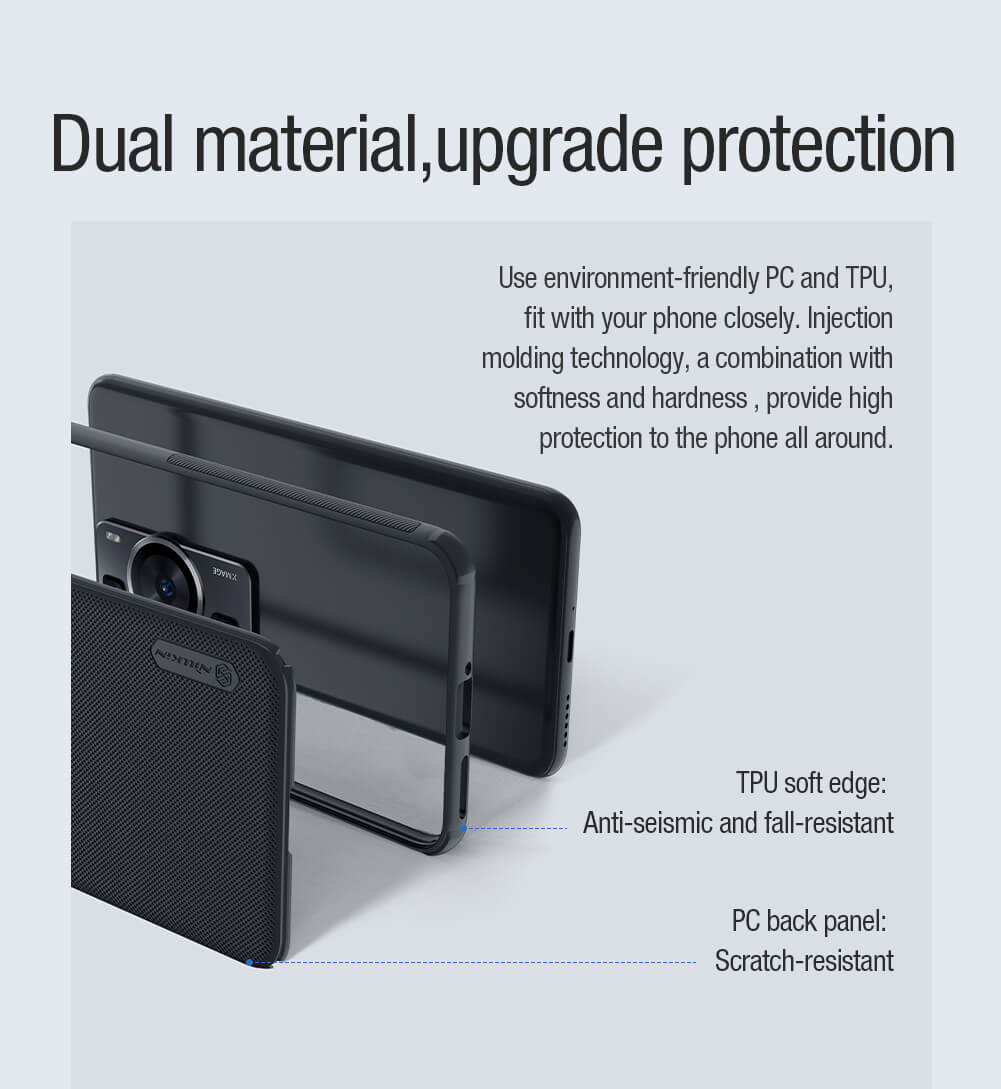 Чехол-крышка NILLKIN для Huawei P60, P60 Pro (серия Frosted shield Pro Magnetic case)